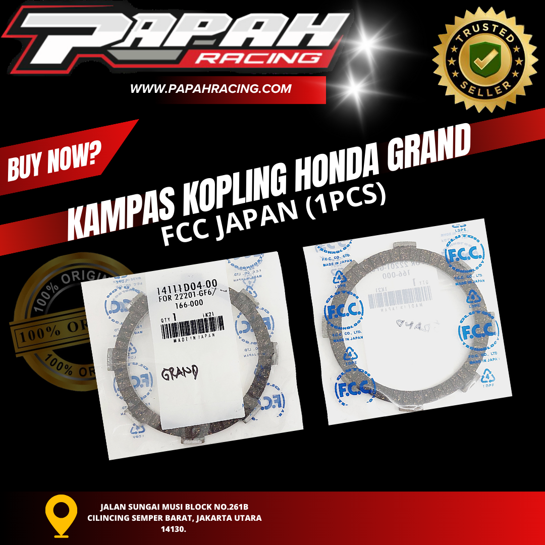 KAMPAS KOPLING HONDA GRAND FCC JAPAN(1PC)